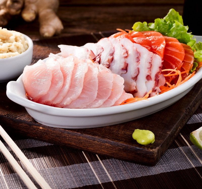 <p><strong>Sashimi | Opções:</strong> atum, polvo, salmão e tilápia.</p><p><strong>Pronta entrega ou sob encomenda.</strong></p>